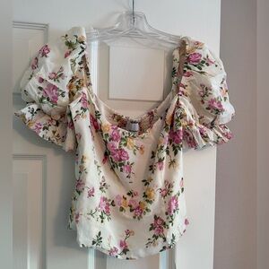 BRAND NEW Reformation Marin Top in Posy
